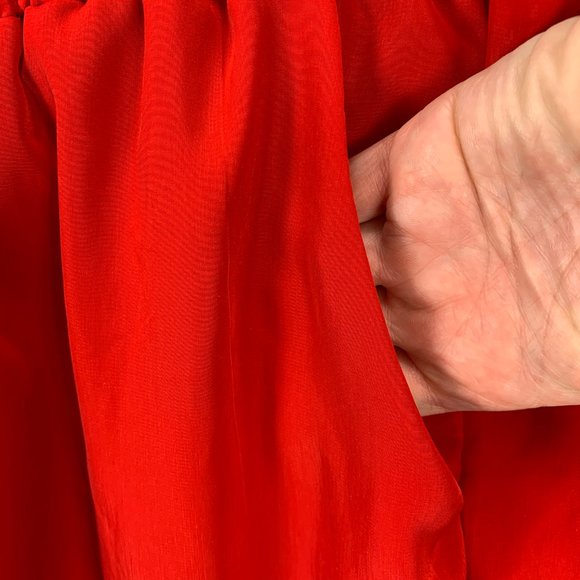 New Look 2X Red Pants Elastic Band Athletic Zipper - Picture 3 of 8